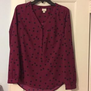 Merona polka dot blouse